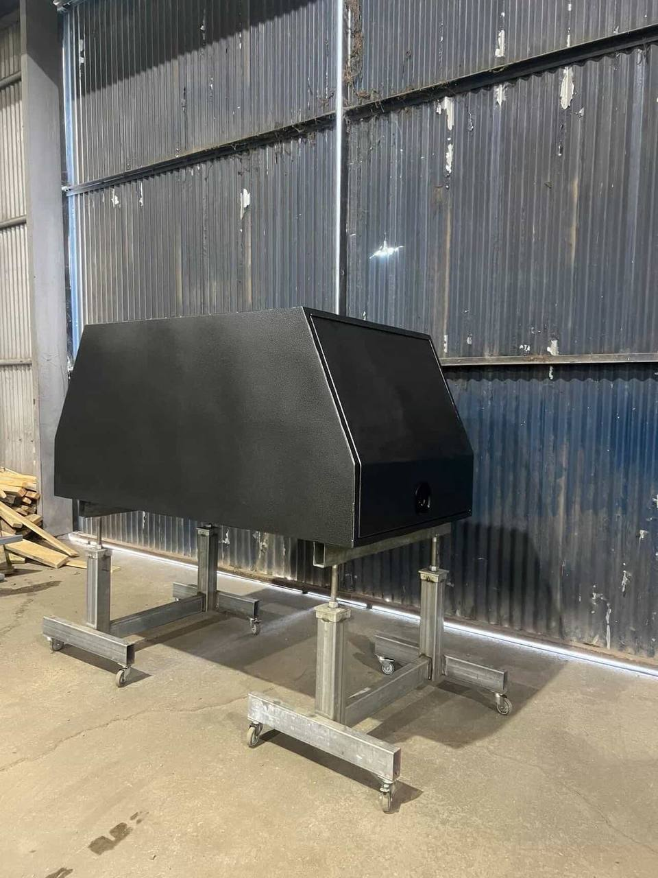 Steel enclosed canopy